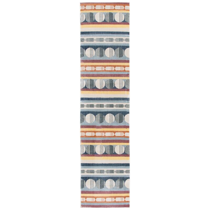 SAFAVIEH Orwell Lilah Mid-Century Modern Rug - 2'2" x 9' Runner - Blue/Yellow