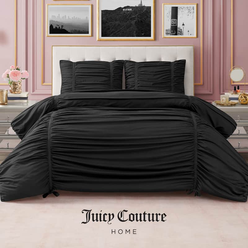 Juicy Couture Ribbon Ruched Comforter Sets