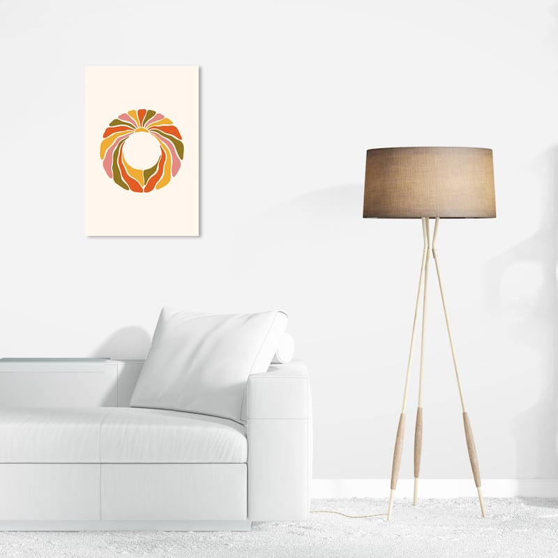 Wynwood Studio Canvas Holiday and Seasonal Made of Petals Orange and Dark Orange Modern & Contemporary Wall Art Canvas Print - 24 x 16