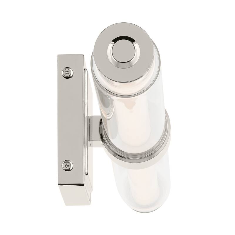 Kichler Lighting Laurene 26.5" Linear Bath Bar Medium LED with Clear Glass in Polished Nickel