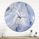 preview thumbnail 7 of 7, Designart 'Agate Stone Background' Oversized Modern Wall CLock
