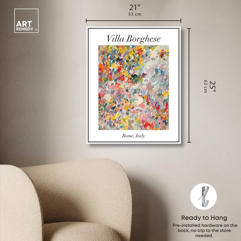 Villa Borghese Canvas by Art Remedy