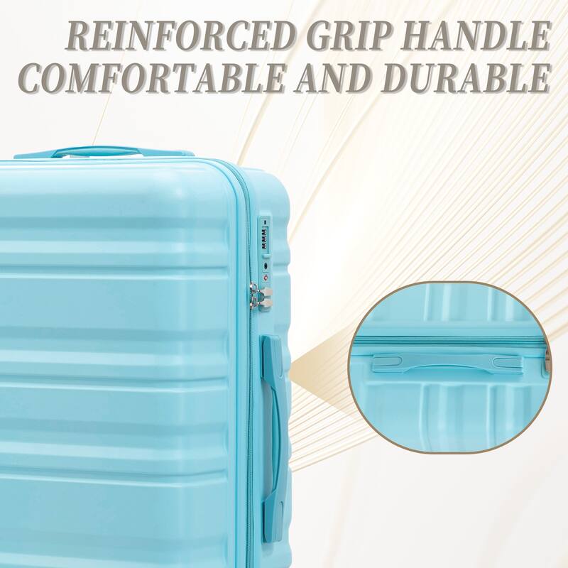 Luggage Sets 3 Piece Suitcases with Wheels, Suitcase Set ABS Hard Case Luggage with TSA Combination Lock, for Men and Women