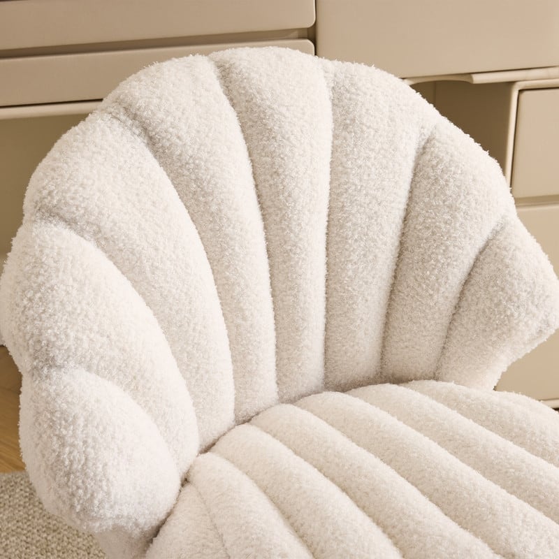 Shell-Shaped Vanity Chair