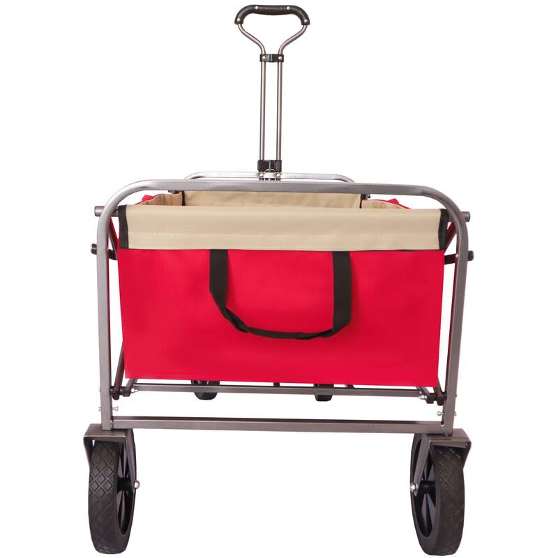 Collapsible Beach Trolley Cart Camping Folding Wagon