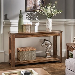 Shop Aaron Walnut Finish Sofa Table By Inspire Q Modern On Sale