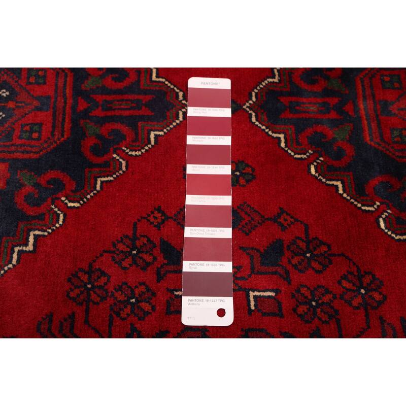 ECARPETGALLERY Hand-knotted Finest Khal Mohammadi Red Wool Rug - 2'8 x 6'8