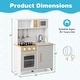 preview thumbnail 3 of 8, Costway Kids Kitchen Playset with Lights Sounds Microwave Stoves Oven - See Details