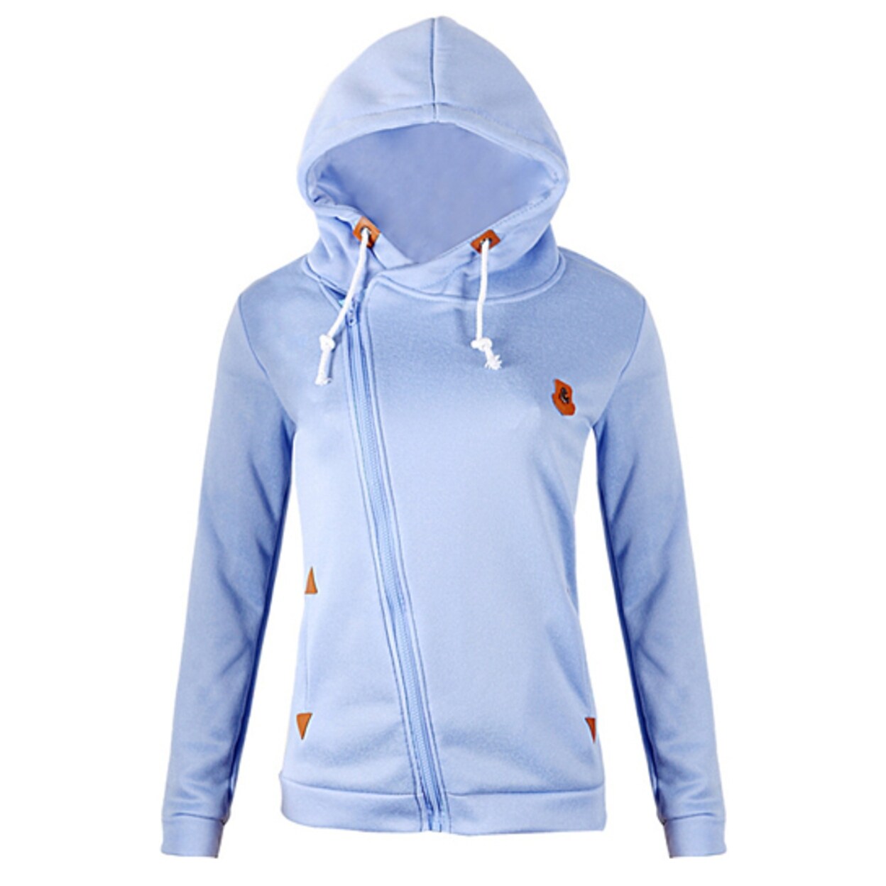 slim fit zipper hoodie