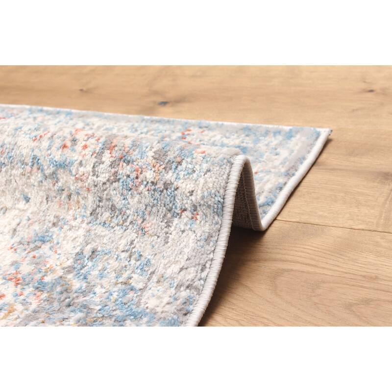 ECARPETGALLERY Machine Made Leila Ivory Area Rug