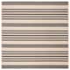 SAFAVIEH Courtyard Charmaine Indoor/ Outdoor Waterproof Area Rug - 5'3" x 5'3" Square - Grey/Bone