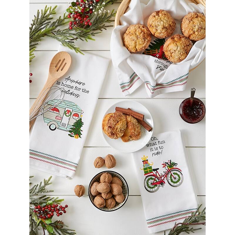 DII Asst Holiday Dishtowel (Set of 3)