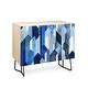 preview thumbnail 8 of 12, Carson Carrington Hjaelmared Modern/Contemporary Blue Credenza