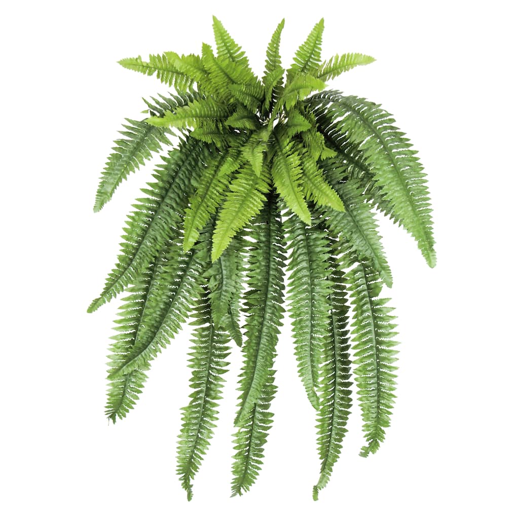 Artificial Boston Fern Leaf Stem Plant Greenery Foliage Bush 36in - 36" L x 20" W x 12" DP