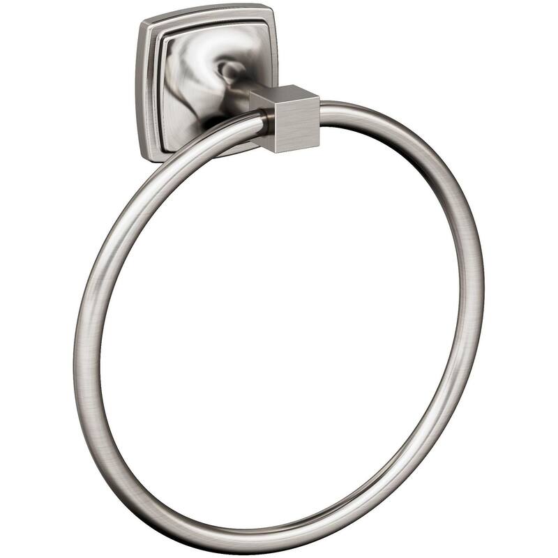 Amerock Stature 7-9/16" Wall Mounted Towel Ring - Brushed Nickel
