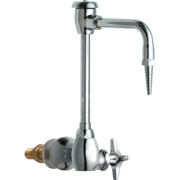 Shop Chicago Faucets 934 Ws Wall Mounted Lab Faucet With Cross