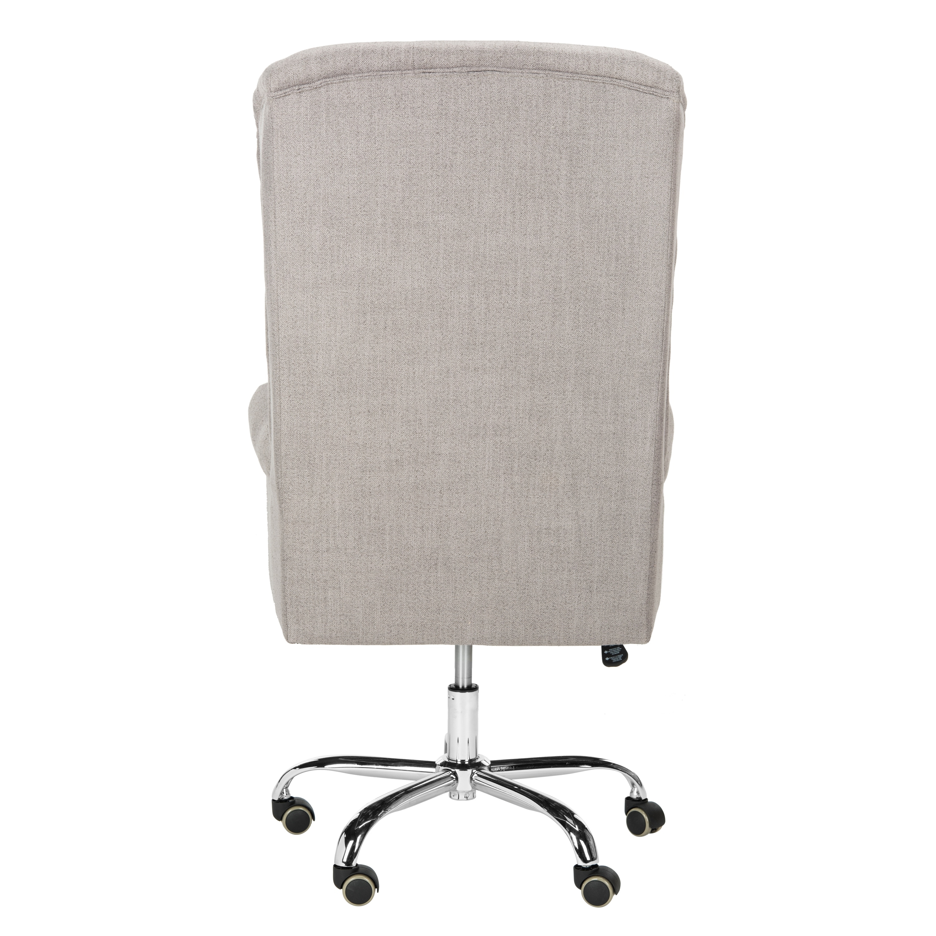 safavieh ian linen chrome leg swivel office chair