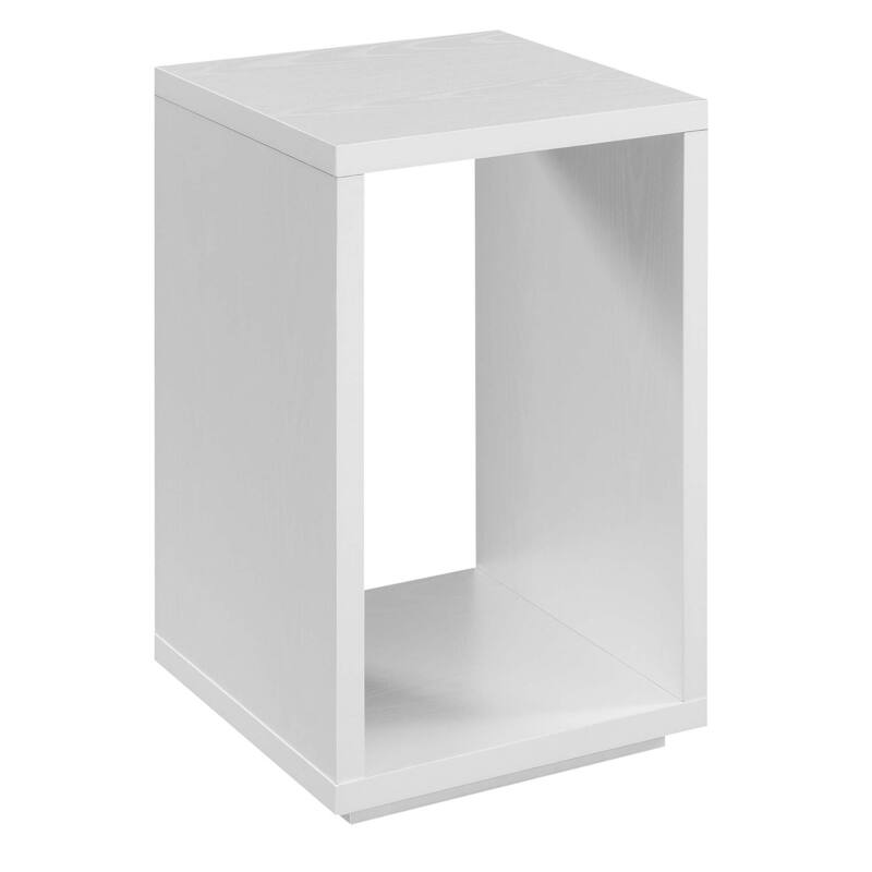 Antique End Table with Shelf - HomeStock Side Table, Living Room Accent Table, 15.5" x 15.5" x 24" - 24