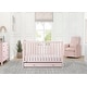 preview thumbnail 7 of 19, Graham 4-in-1 Convertible Crib with Storage Drawer - Greenguard Gold Certified Pink