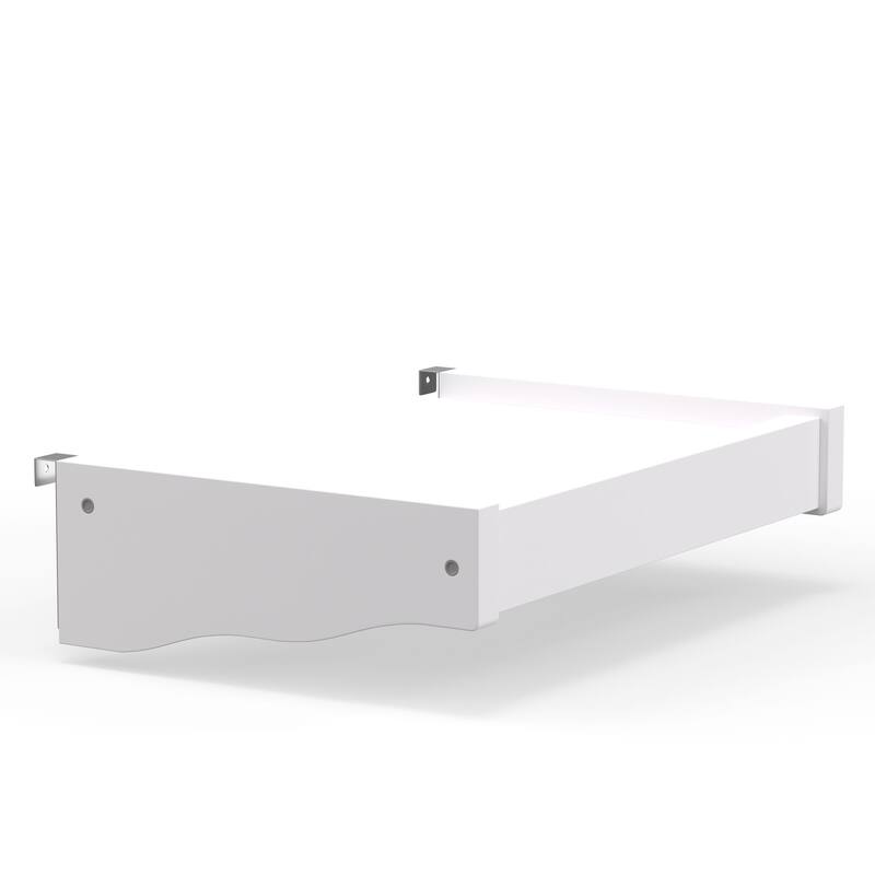 Arca Wood Twin Over Twin Bunk Bed, Hanging Nightstand, and Trundle