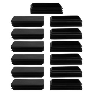13pcs 50 x 100mm Ribbed Tube Inserts End Cover Cap Furniture Glide ...