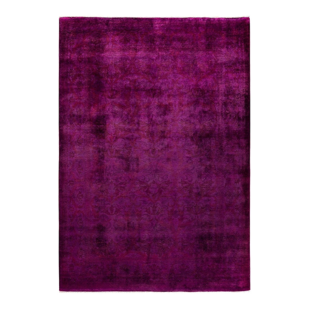 Vibrance, One-of-a-Kind Hand-Knotted Area Rug - Red, 6' 1" x 8' 10" - 6' 1" x 8' 10"