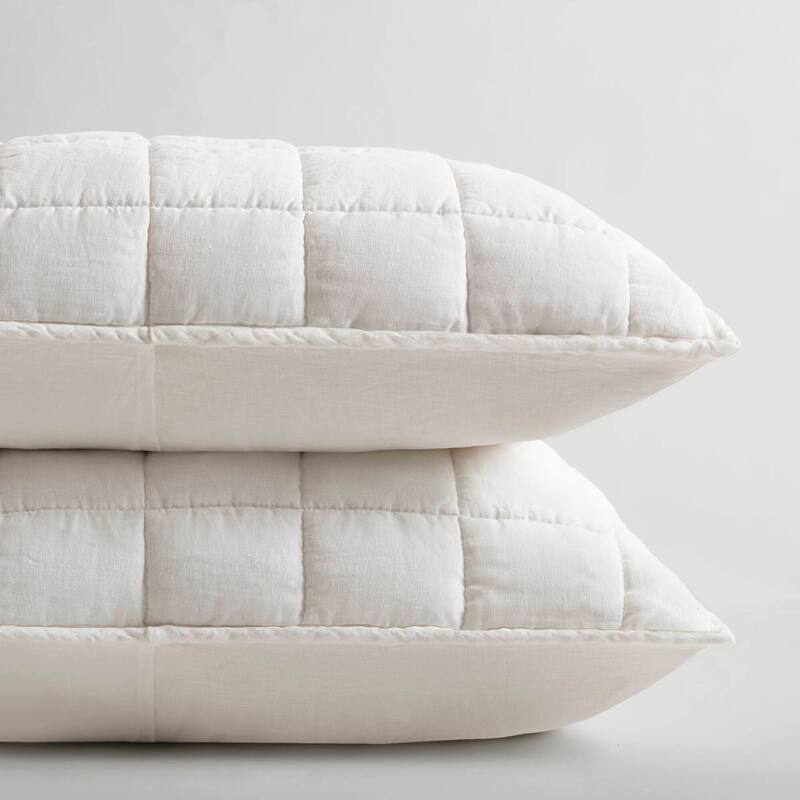 Harbor House French Flax Linen Garment Washed Quilt Set
