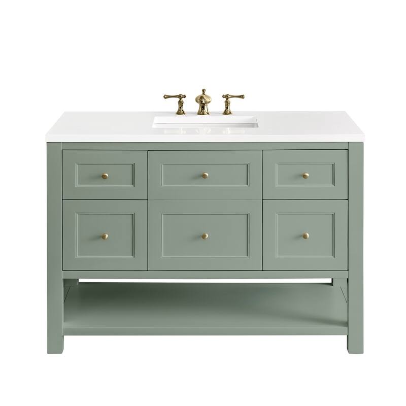 James Martin Vanities Breckenridge 48" Single Vanity, Smokey Celadon