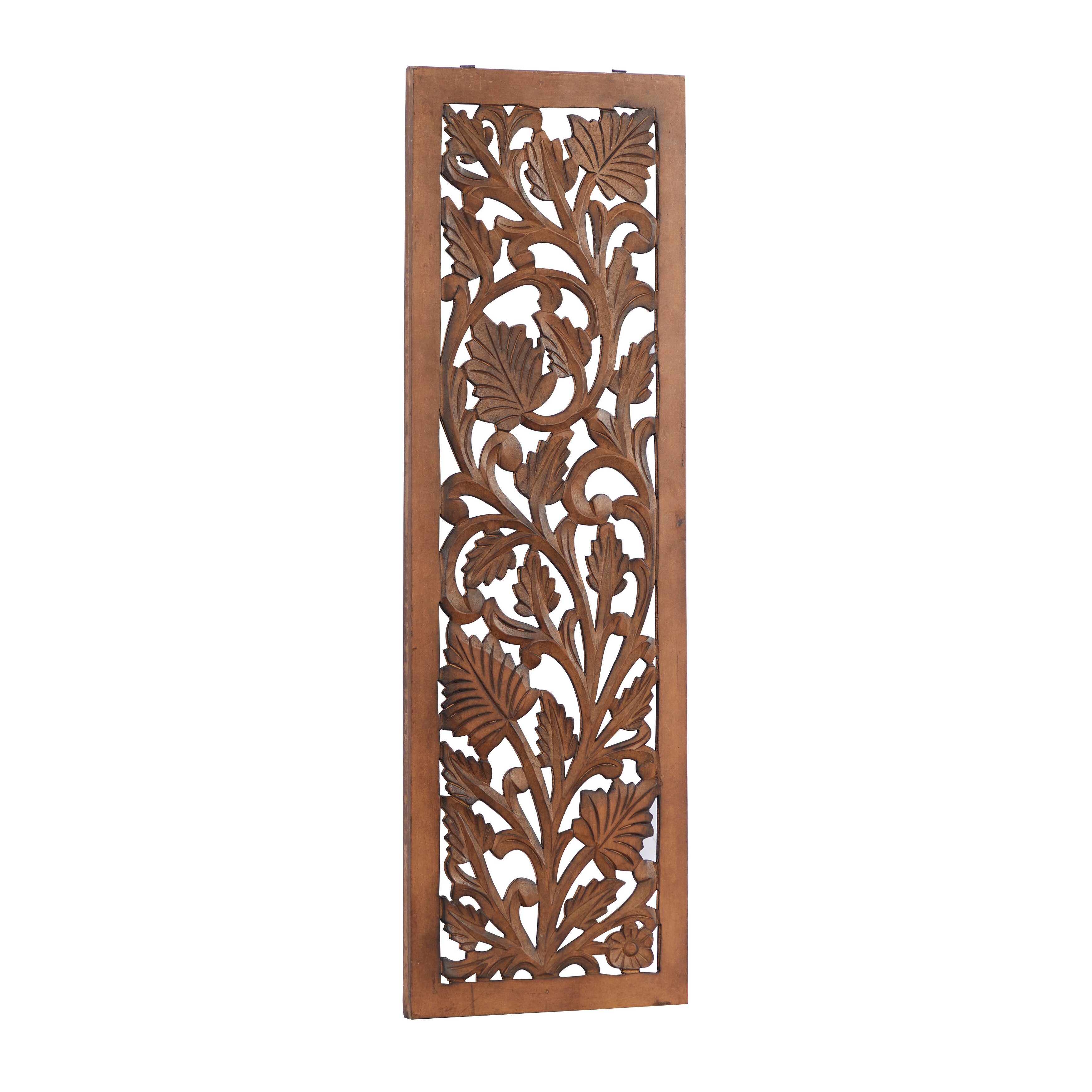 MDF Traditional Wall Decor Floral and botanical 36 x 12 x 1w ...