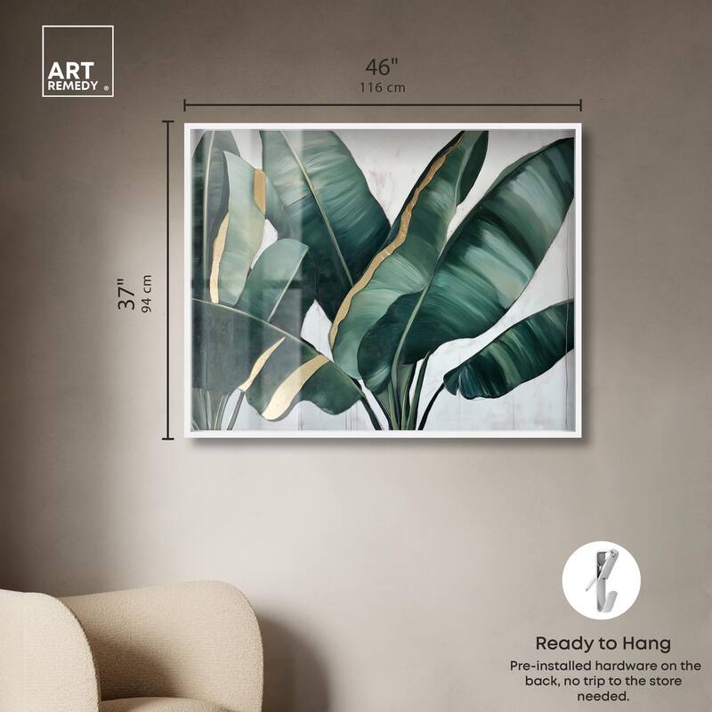 Jungle Jewel Jade I Shadowbox by Art Remedy