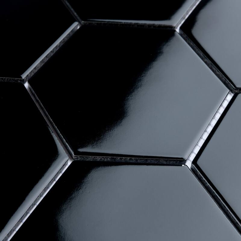 Merola Tile Metro Super Hex Series 10" x 11-1/2" Porcelain Mosaic Tile