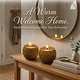 preview thumbnail 8 of 6, Aria Home Light Brown Set of 2 Ceramic Basket Candle Bowls 4 Oz