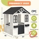 preview thumbnail 16 of 22, Kids Wooden Adventure Cottage Playhouse, Outdoor Playhouse with Functional Door, Windows, Service Station and Flower Pot Holders