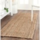 SAFAVIEH Jerneja Handmade Solid Chunky Jute Area Rug - 2'6" x 12' Runner - Natural