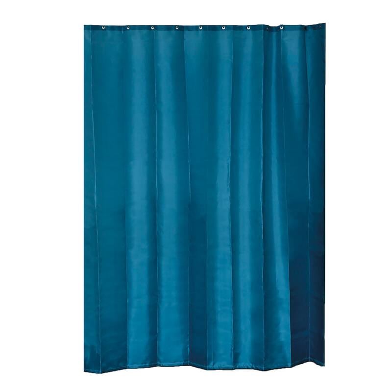 Extra Long Shower Curtain Polyester 12 Rings 79"L x 71"W