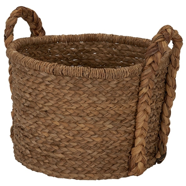 Household Essentials Large Wicker Floor Basket With Braided Handle - 19''x 25''. Opens flyout.
