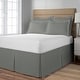 preview thumbnail 1 of 1, Porch & Den Coquille Silver 21-inch Drop Length Twin-size Bed Skirt