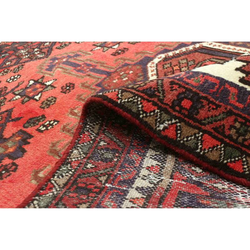 ECARPETGALLERY Hand-knotted Andelz Red Wool Rug - 3'3 x 4'9