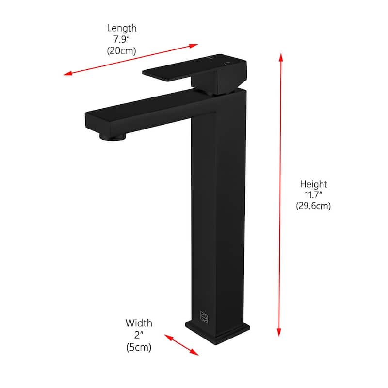 Elegant Lighting FAV-1002 Jakob 1.5 GPM Vessel Single Hole Bathroom