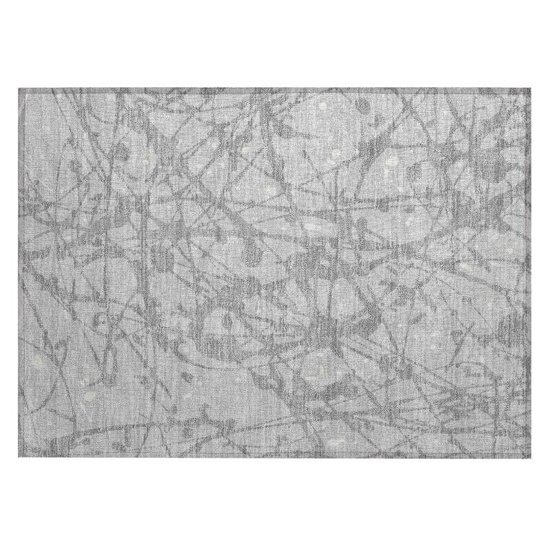 Machine Washable Indoor/ Outdoor Modern Campo Chantille Rug