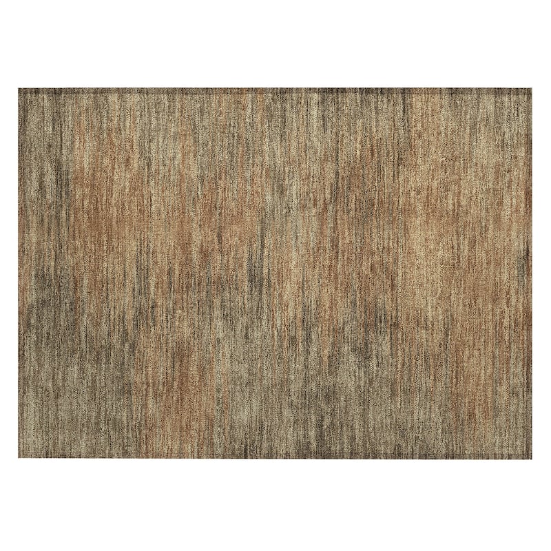 Machine Washable Indoor/ Outdoor Chantille Solid Ombre Rug
