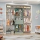 preview thumbnail 21 of 25, Closet Organizer with Wooden Drawers & Cube, 5FT Adjustable Closet System for Nursery & Kid's Room