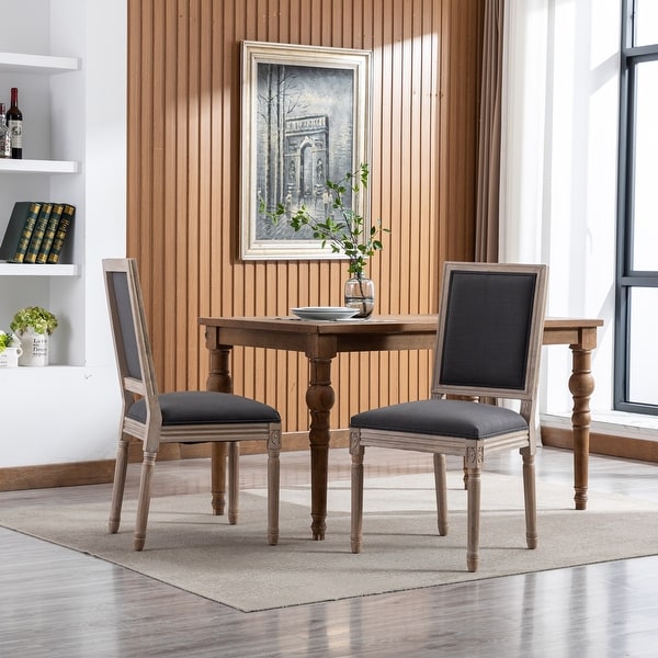 Solid wood upholstered shop dining chairs