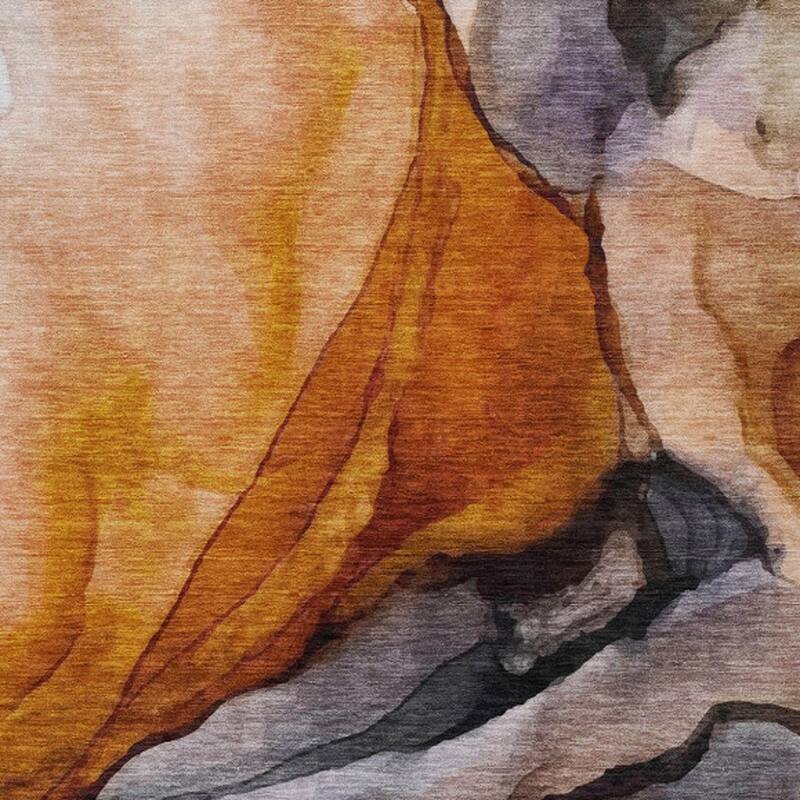 HomeRoots Abstract Transitional Rectangle Outdoor Rug