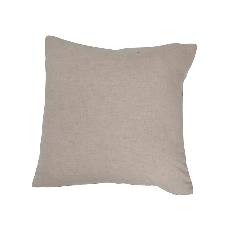 Quilted Cotton Pillow with Honeycomb Pattern