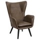 preview thumbnail 37 of 92, Upholstered Wingback Armchair Leisure Accent Chair, Single - 40.55" H x 28.34" W x 33.1" D
