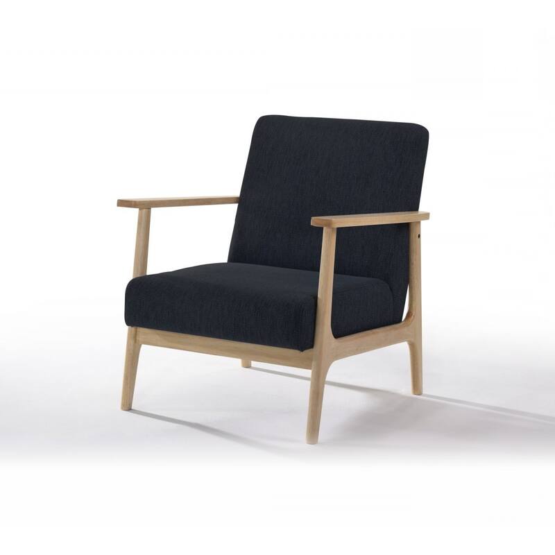 31 Inch Upholstered Armchair with Solid Wood Frame - 27.2” x 29.9” x 28.3”