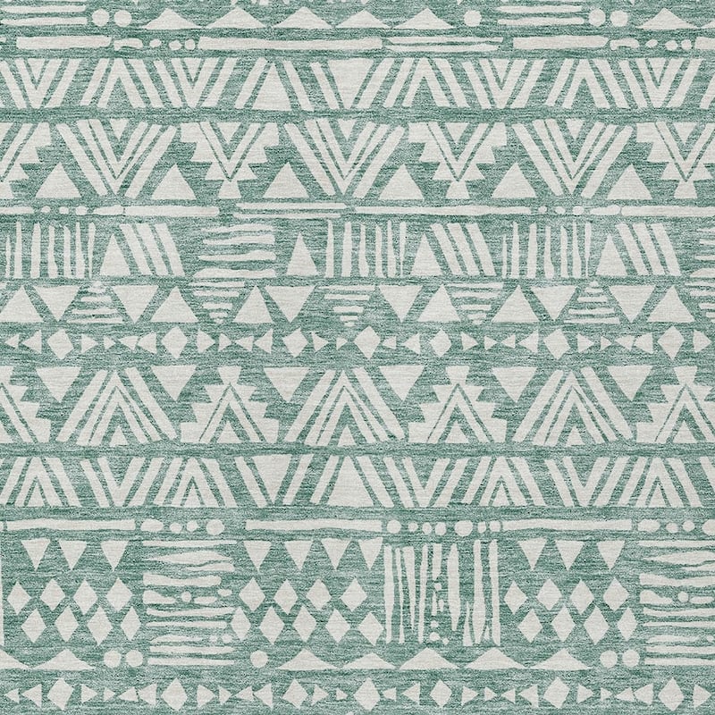 HomeRoots Southwestern Transitional Rectangle Outdoor Rug