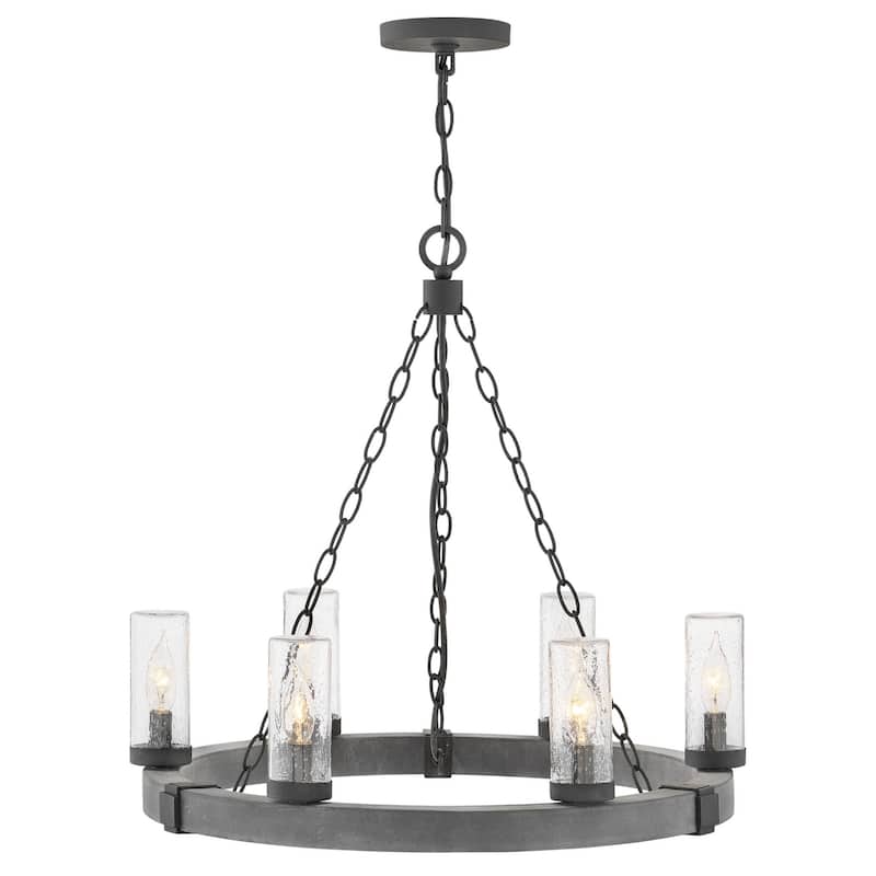 Hinkley Lighting Sawyer 12v 21w 6 Light 24" Wide Open Air LED Outdoor