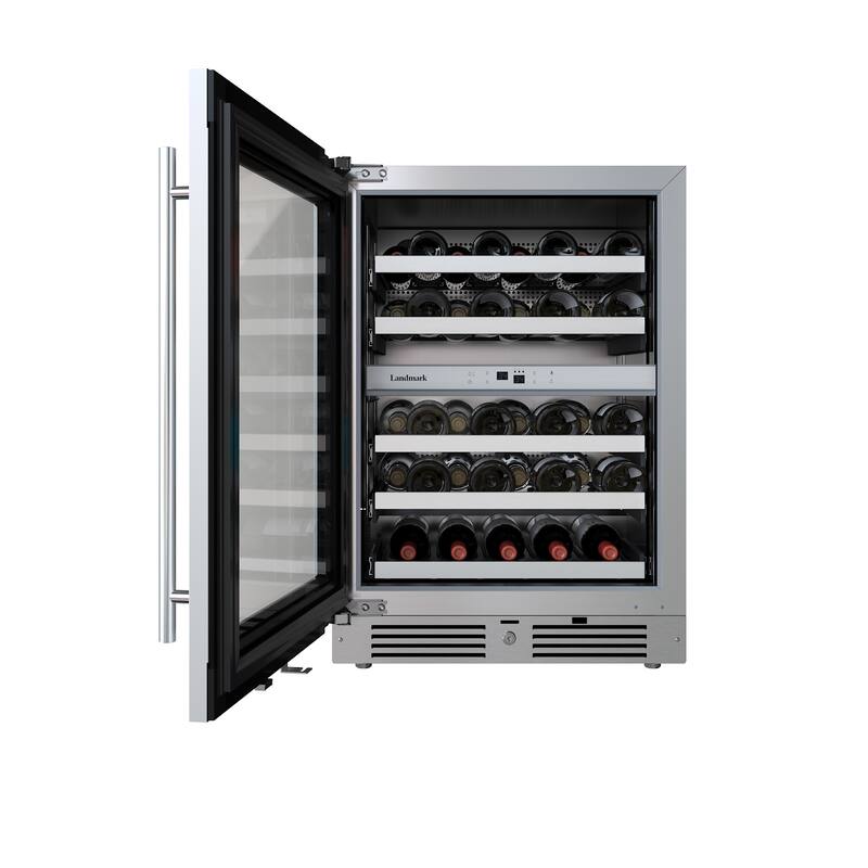 Landmark L3124UI2WGLH 24" Wide 37 Bottle Capacity Panel Ready Wine and